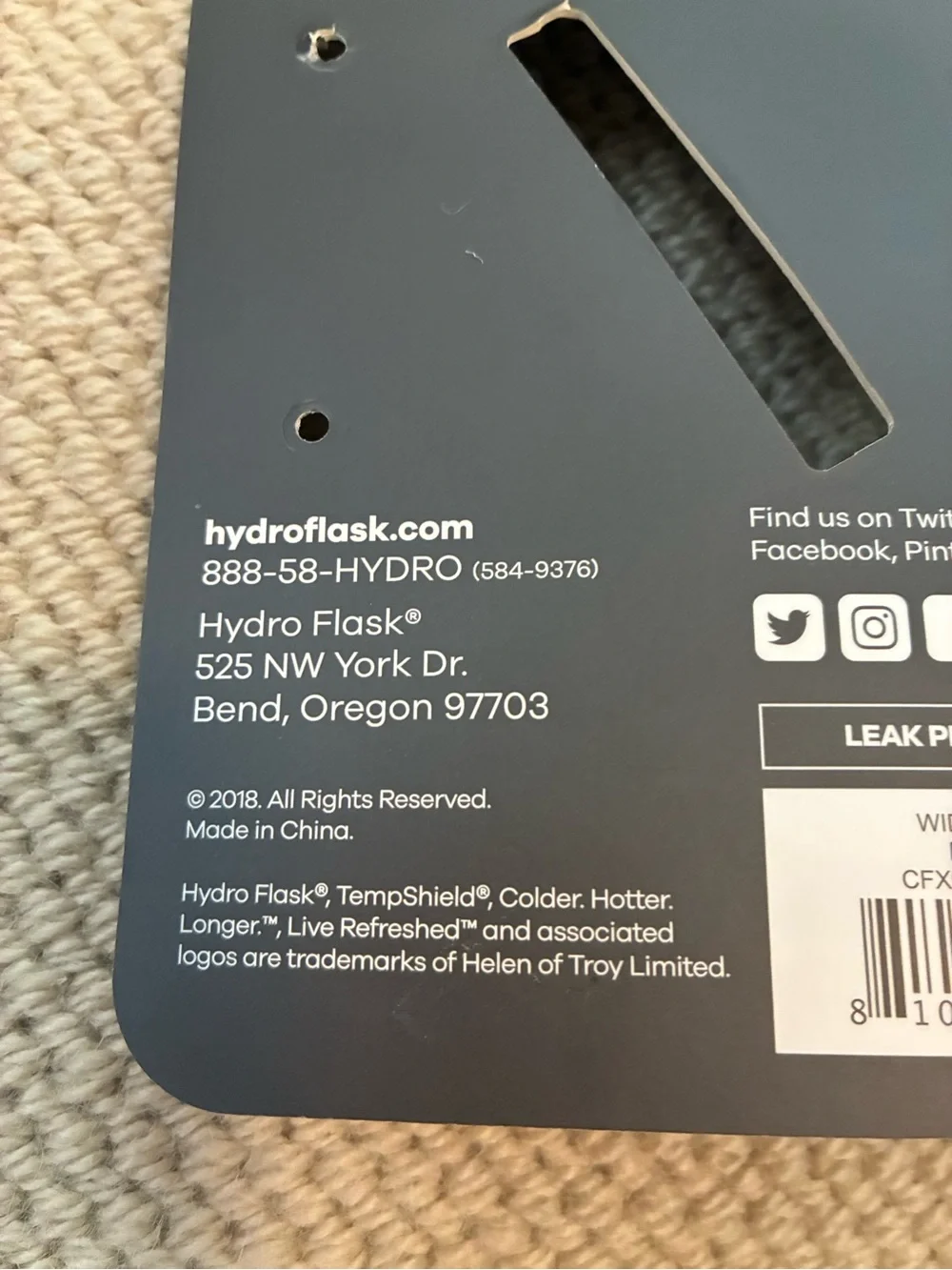 Hydro Flask Black Flex Sip Lid Wide NWT